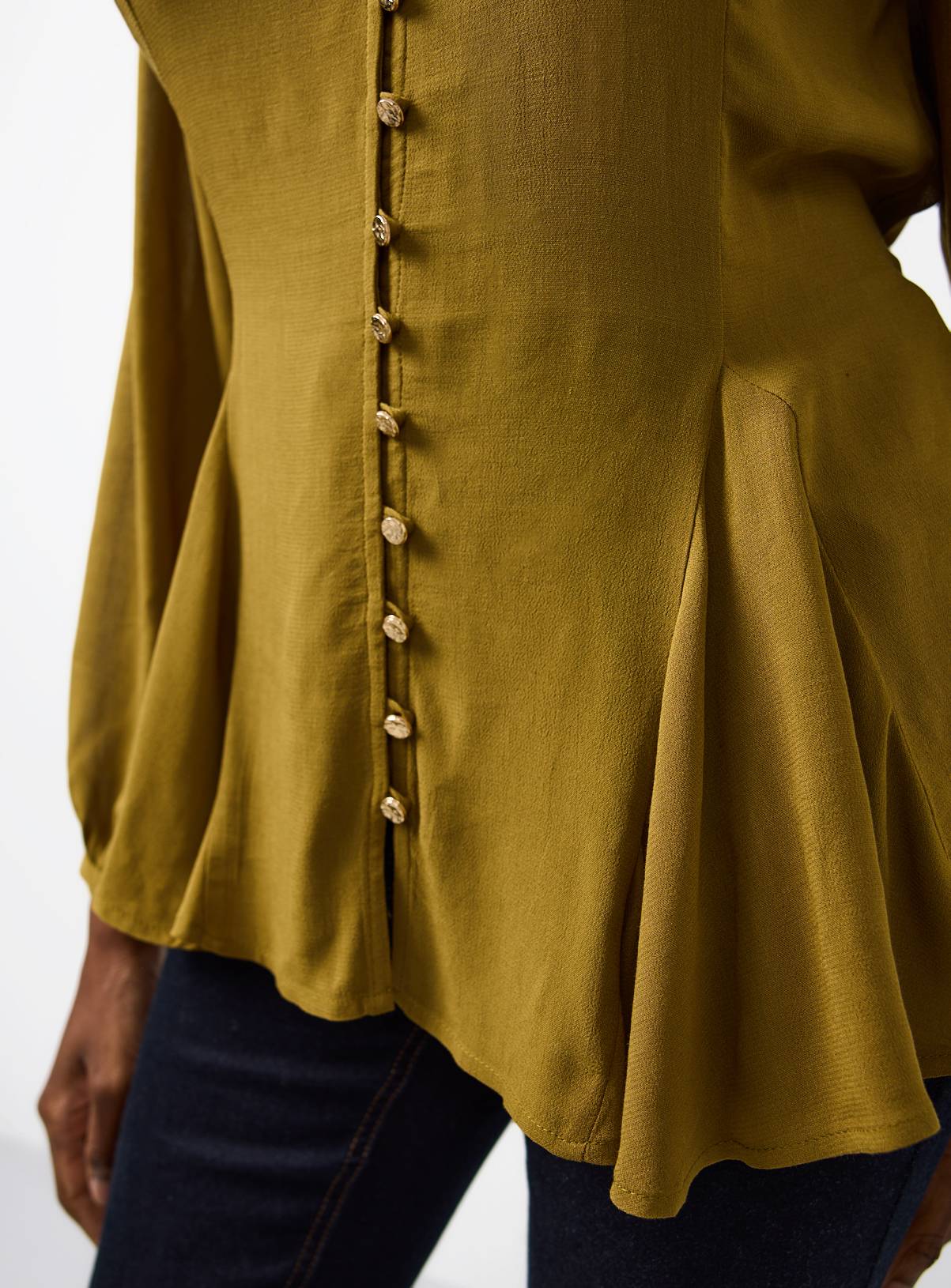 Light Green Tie Waist Blouse 14 - Image 3